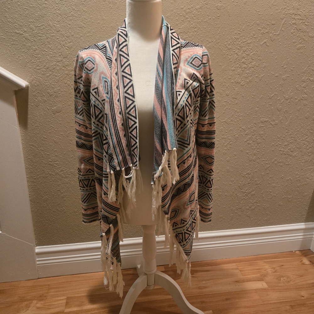 Billabong Multicolor Geometric Cardigan
